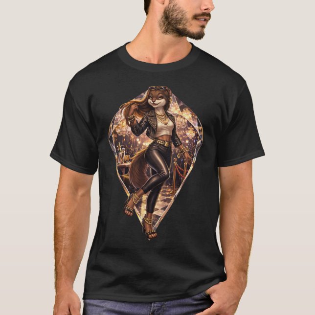 Stylish Mink T-Shirt (Front)