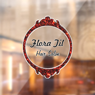Stylish Mirror Personalized Window Cling