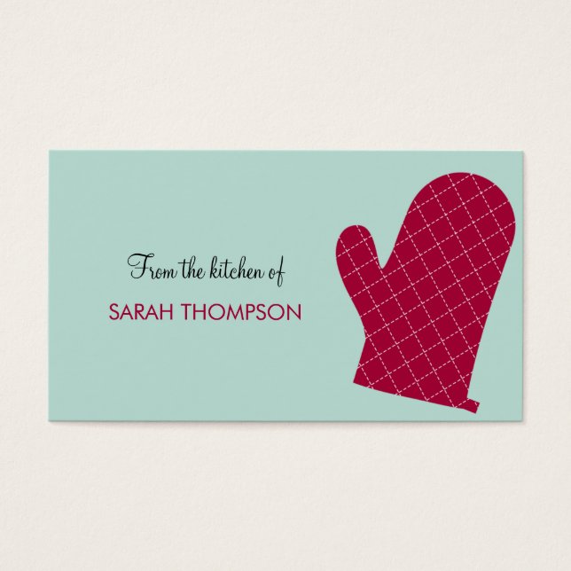 Stylish Mitten Custom Gift Tags (Front)