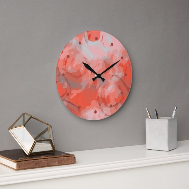 Stylish Modern Abstract Art Pattern Wall Clock (Office)