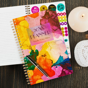 Stylish Modern Abstract Script Planner