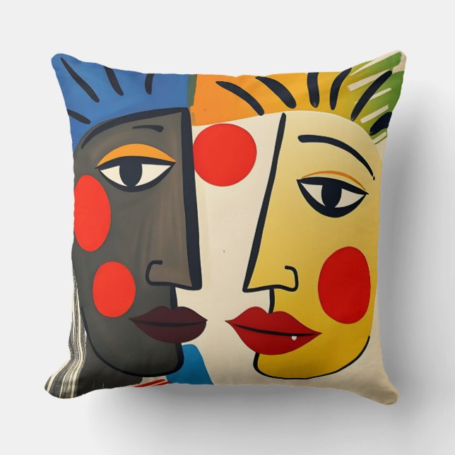 Stylish Modern Art Throw Pillow (Front)