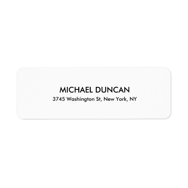 Stylish Modern Black & White Professional Personal (Front)
