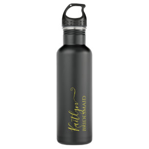 Stylish Modern Bridesmaid Gift   Personalized 710 Ml Water Bottle