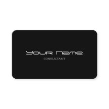 Stylish Modern Business Cards (Black UV)