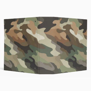 Stylish Modern Camouflage Pattern Binder