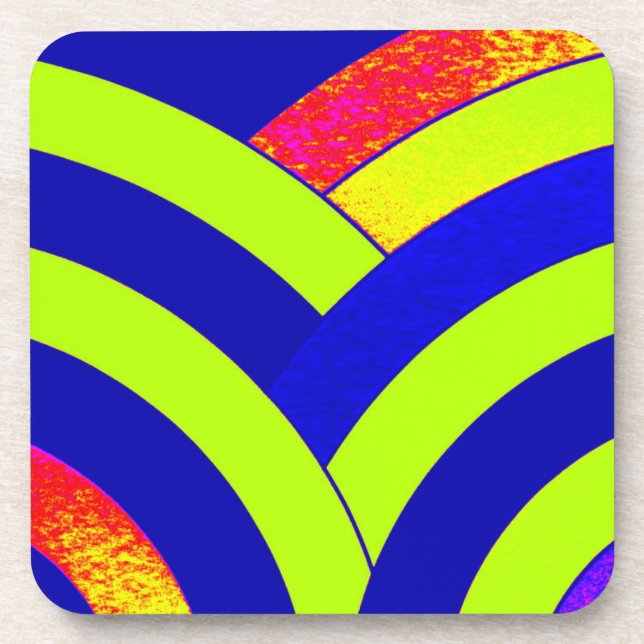 stylish modern chic chevrons coaster (Front)