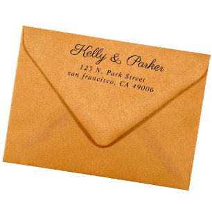 Stylish Modern Chic Typography Return Address Self-inking Stamp