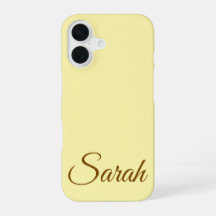 Stylish Modern Classic Customised Name Cream Colou