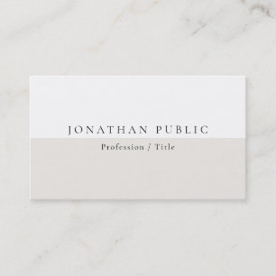 Stylish Modern Clean Design Template Professional Business Card