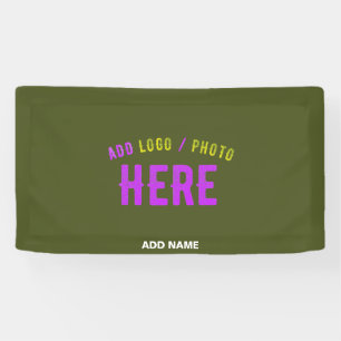 STYLISH MODERN CUSTOM ARMY GREEN VERIFIED BRANDED BANNER
