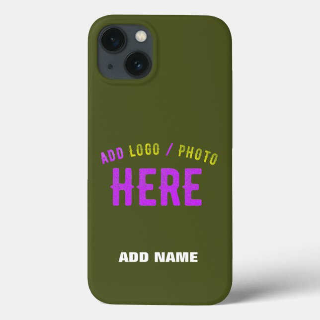 STYLISH MODERN CUSTOM ARMY GREEN VERIFIED BRANDED Case-Mate iPhone CASE (Back)