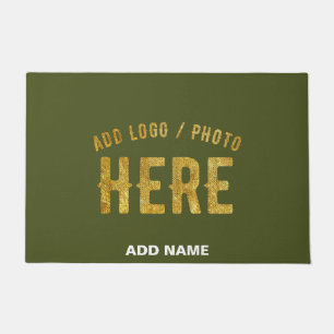 STYLISH MODERN CUSTOM ARMY GREEN VERIFIED BRANDED DOORMAT