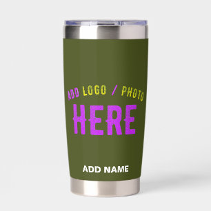 STYLISH MODERN CUSTOM ARMY GREEN VERIFIED BRANDED INSULATED TUMBLER