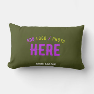 STYLISH MODERN CUSTOM ARMY GREEN VERIFIED BRANDED LUMBAR PILLOW