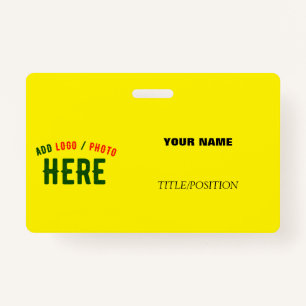 STYLISH MODERN CUSTOM BRIGHT YELLOW VERIFIED BRAND BADGE