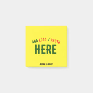 STYLISH MODERN CUSTOM BRIGHT YELLOW VERIFIED BRAND POST-IT NOTES