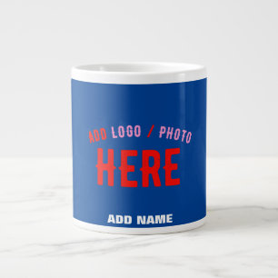 STYLISH MODERN CUSTOM COBALT BLUE VERIFIED BRANDED LARGE COFFEE MUG