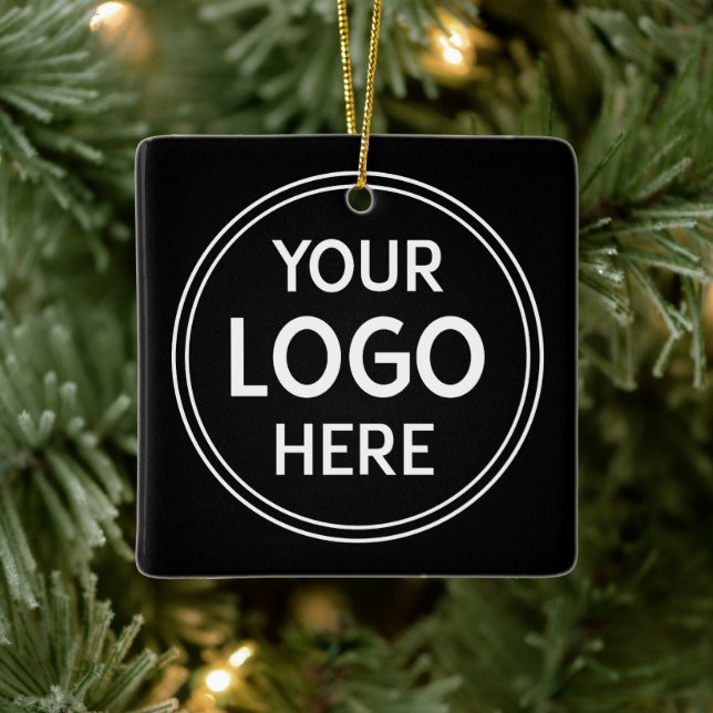 Stylish & Modern Custom Creations Verified Ceramic Ornament (Tree)