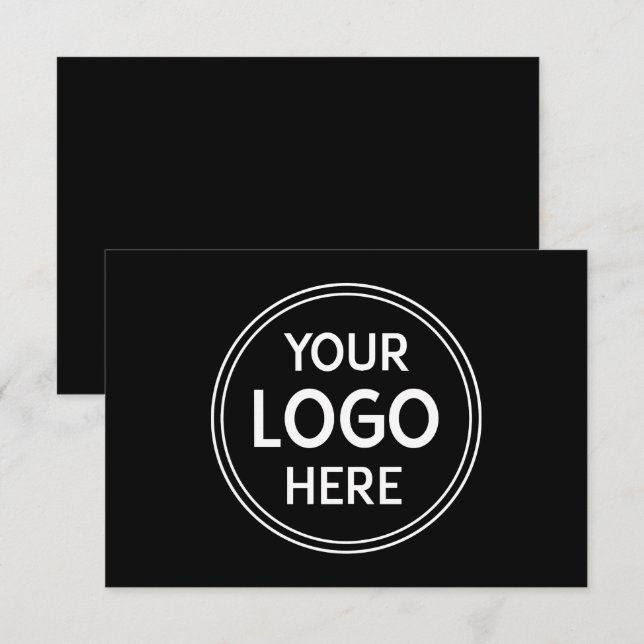 Stylish & Modern Custom Creations Verified  Enclosure Card (Front/Back)
