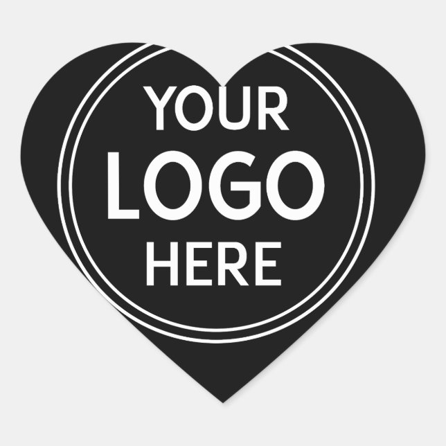 Stylish & Modern Custom Creations Verified  Heart Sticker (Front)