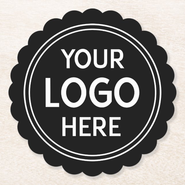 Stylish & Modern Custom Creations Verified  Paper Coaster (Front)