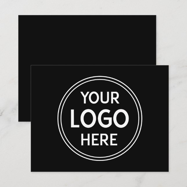 Stylish & Modern Custom Creations Verified  RSVP Card (Front/Back)