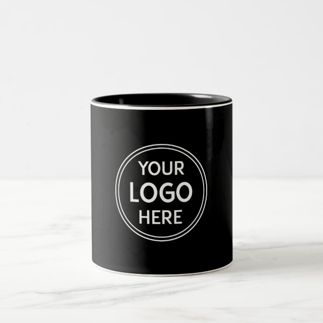 Stylish & Modern Custom Creations Verified Two-Tone Coffee Mug (Center)