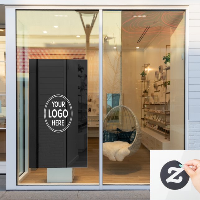 Stylish & Modern Custom Creations Verified  Window Cling (Store Window)
