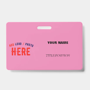 STYLISH MODERN CUSTOM CUTE HOT PINK VERIFIED BRAND BADGE