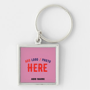 STYLISH MODERN CUSTOM CUTE HOT PINK VERIFIED BRAND KEYCHAIN