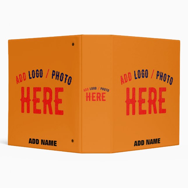 STYLISH MODERN CUSTOM DARK ORANGE VERIFIED BRANDED BINDER (Background)