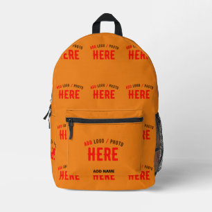 STYLISH MODERN CUSTOM DARK ORANGE VERIFIED BRANDED PRINTED BACKPACK