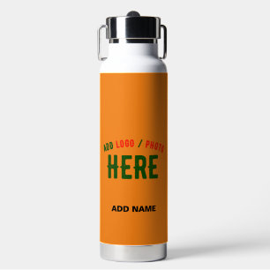 STYLISH MODERN CUSTOM DARK ORANGE VERIFIED BRANDED WATER BOTTLE