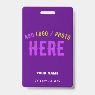 STYLISH MODERN CUSTOM INDIGO BRANDED METAL CLIP BADGE
