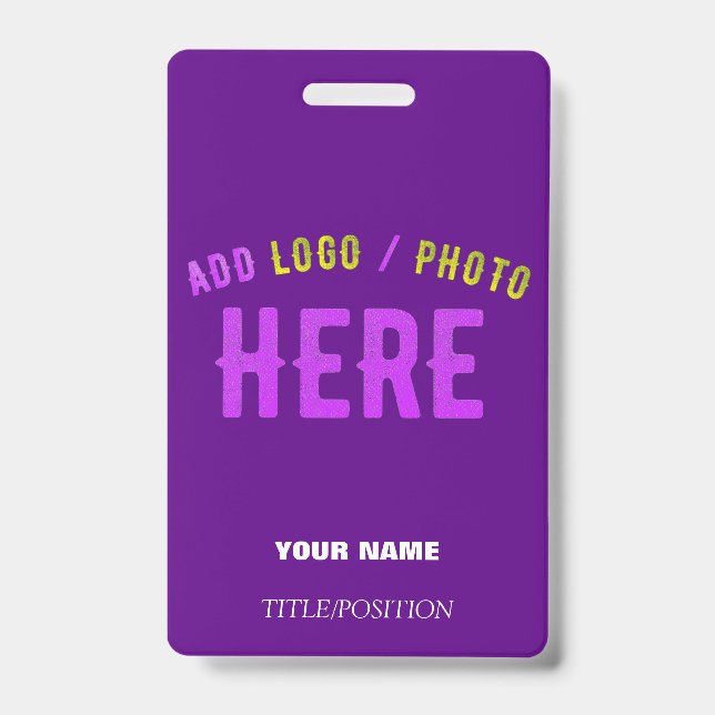 STYLISH MODERN CUSTOM INDIGO BRANDED RETRACTABLE BADGE (Front)