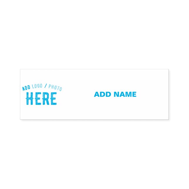 STYLISH MODERN CUSTOM LIGHT BLUE VERIFIED BRANDED SELF-INKING STAMP (Design)