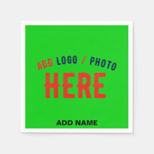 STYLISH MODERN CUSTOM LIME GREEN VERIFIED BRANDED NAPKIN