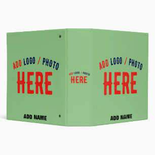 STYLISH MODERN CUSTOM MINT GREEN VERIFIED BRANDED BINDER