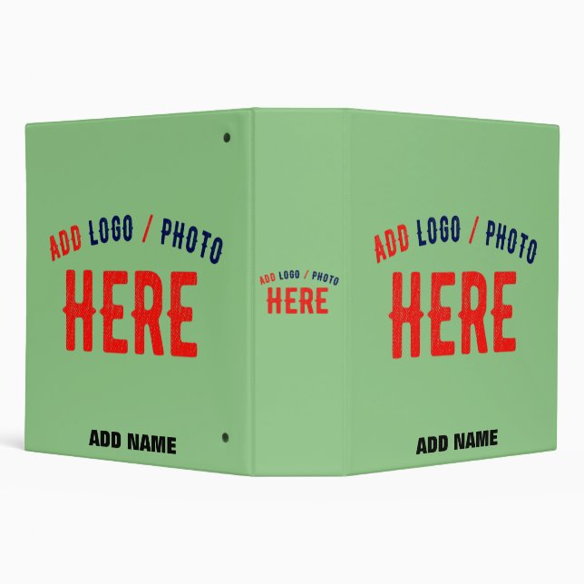 STYLISH MODERN CUSTOM MINT GREEN VERIFIED BRANDED BINDER (Background)