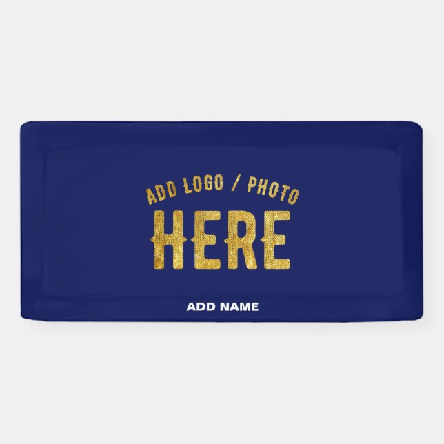 STYLISH MODERN CUSTOM NAVY BLUE VERIFIED BRANDED BANNER (Horizontal)