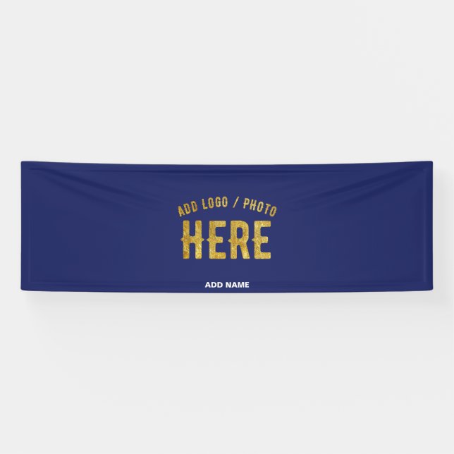 STYLISH MODERN CUSTOM NAVY BLUE VERIFIED BRANDED BANNER (Horizontal)