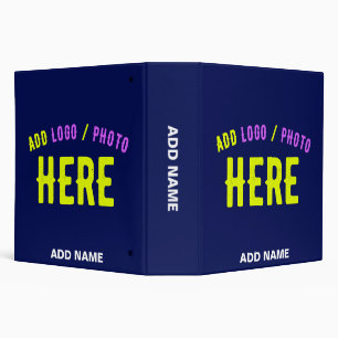 STYLISH MODERN CUSTOM NAVY BLUE VERIFIED BRANDED BINDER
