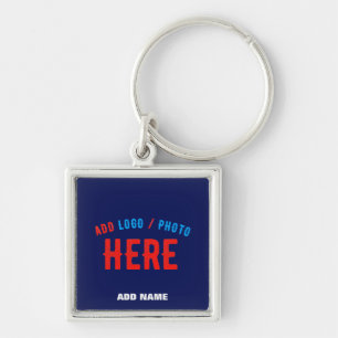 STYLISH MODERN CUSTOM NAVY BLUE VERIFIED BRANDED KEYCHAIN