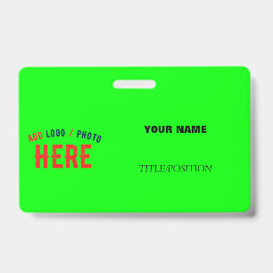 STYLISH MODERN CUSTOM NEON GREEN VERIFIED BRANDED BADGE