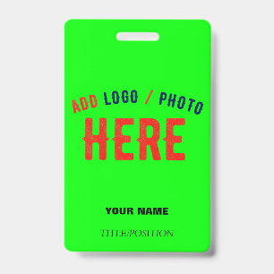 STYLISH MODERN CUSTOM NEON GREEN VERIFIED BRANDED BADGE