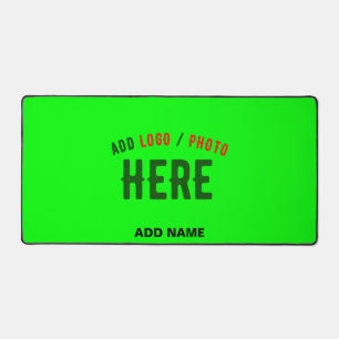 STYLISH MODERN CUSTOM NEON GREEN VERIFIED BRANDED DESK MAT