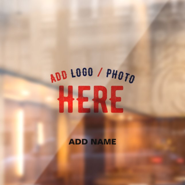 STYLISH MODERN CUSTOM PARTIAL TRANSPARENT BRANDED WINDOW CLING (Sheet 2)