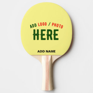 STYLISH MODERN CUSTOM PASTEL YELLOW VERIFIED BRAND PING PONG PADDLE