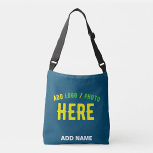 STYLISH MODERN CUSTOM PRUSSIAN BLUE VERIFIED BRAND CROSSBODY BAG